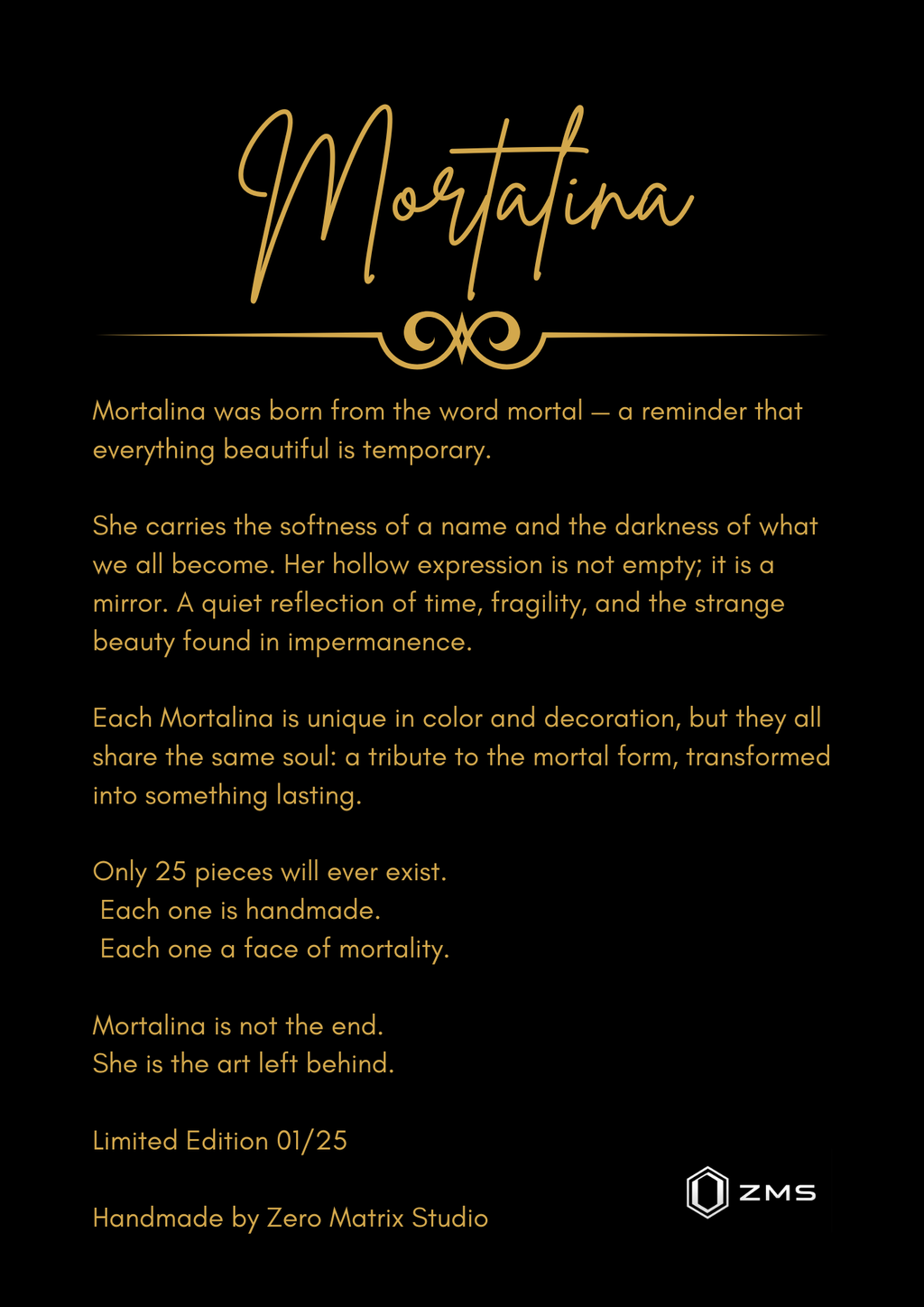 Mortalina — Limited Edition 03-25 Skull Wall Art