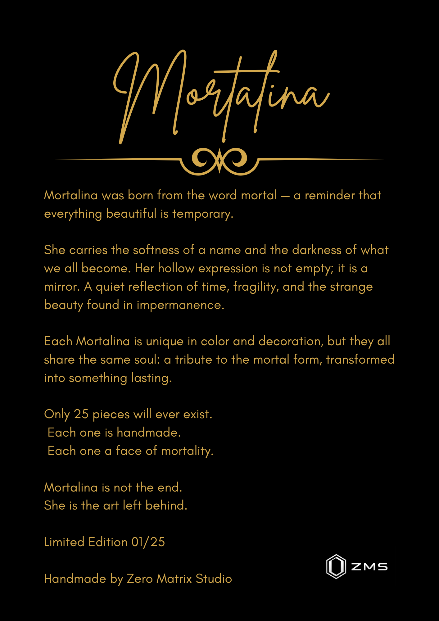Mortalina — Limited Edition 03-25 Skull Wall Art